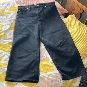 Madewell Slim Wide Leg Crop Lunar